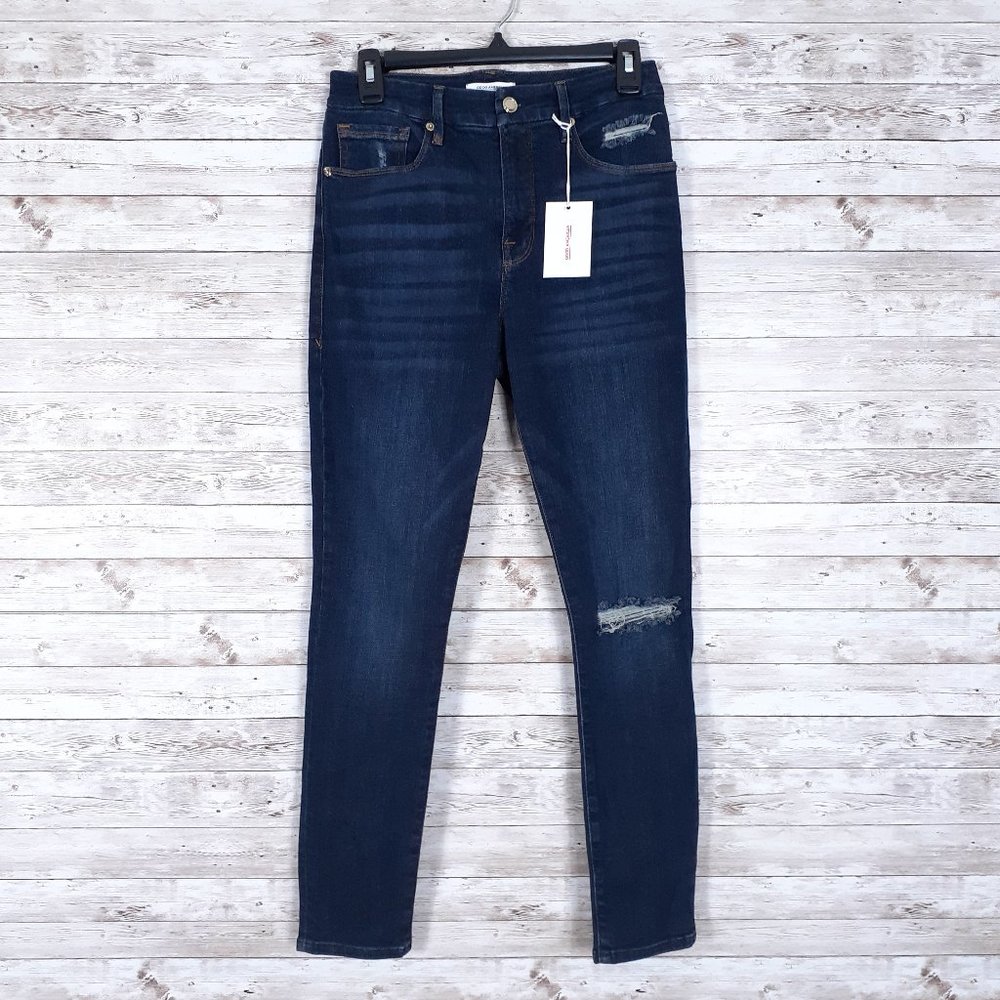 Good American Good Legs Crop Jeans Sz 8 Blue 613
